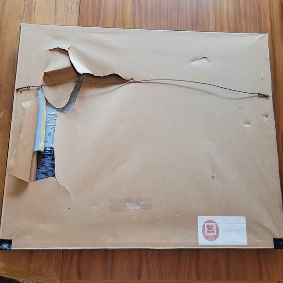 Beautiful Needlecraft of The Mermaid Finished Framed Crewel Signed VF 77 - Picture 5 of 10